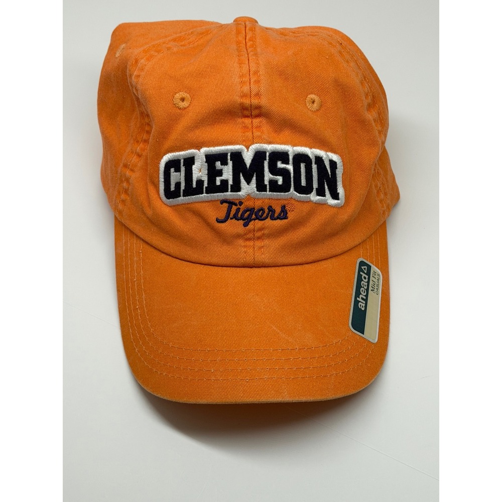 Ahead Clemson Tigers Hat Orange Mid Fit Adjustable Strapback‎ NCAA Baseball Cap